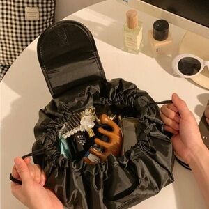 Black Drawstring Women's Bag